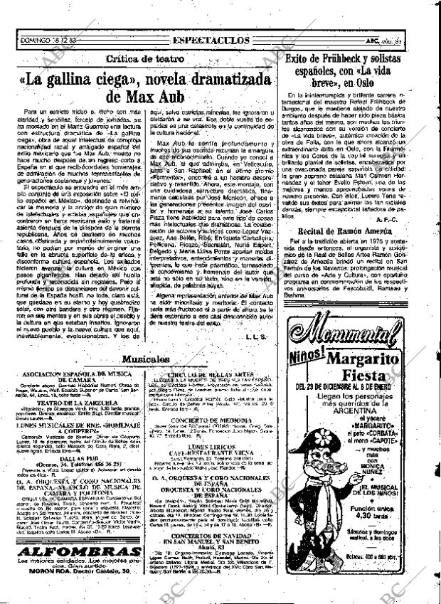 ABC MADRID 18-12-1983 página 81