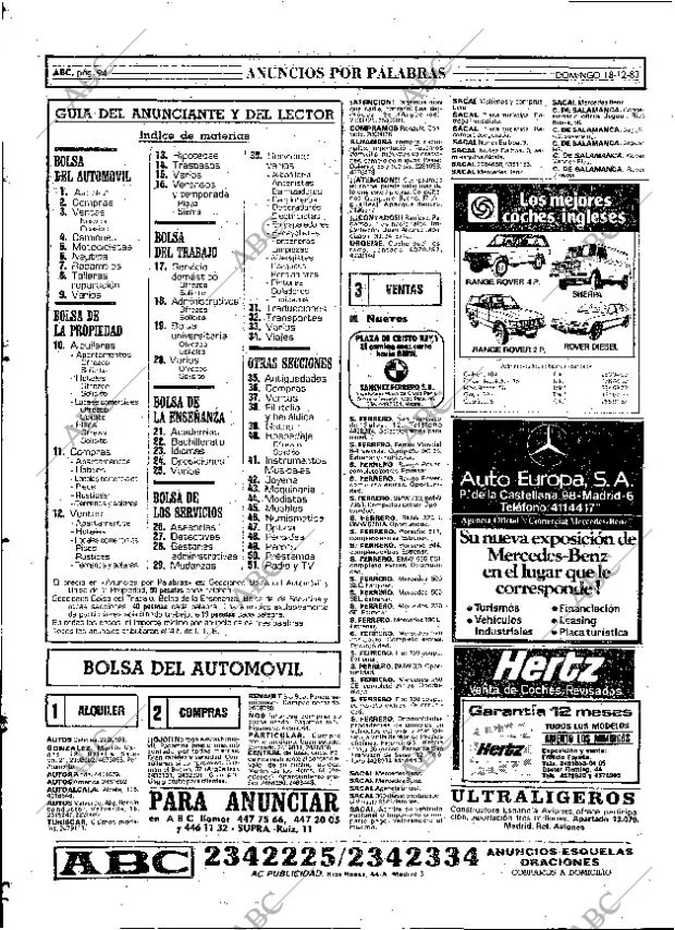 ABC MADRID 18-12-1983 página 94