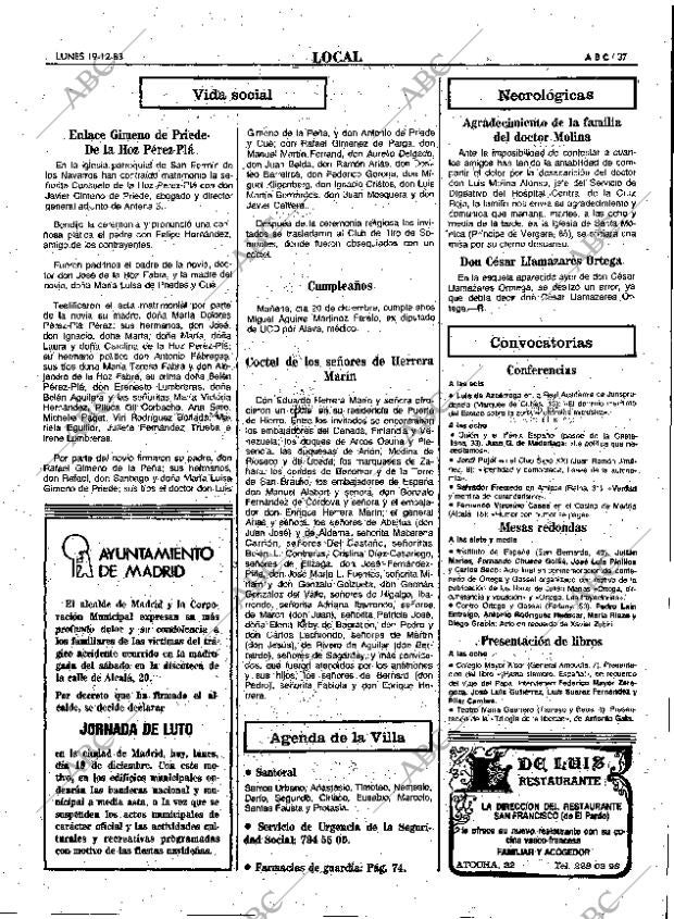 ABC MADRID 19-12-1983 página 37