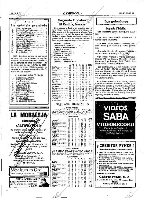 ABC MADRID 19-12-1983 página 44