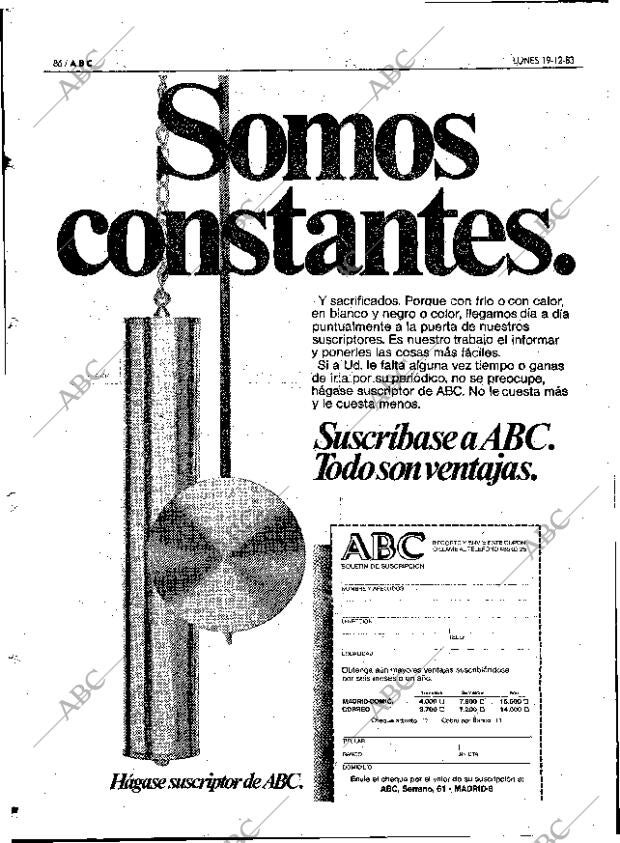 ABC MADRID 19-12-1983 página 86