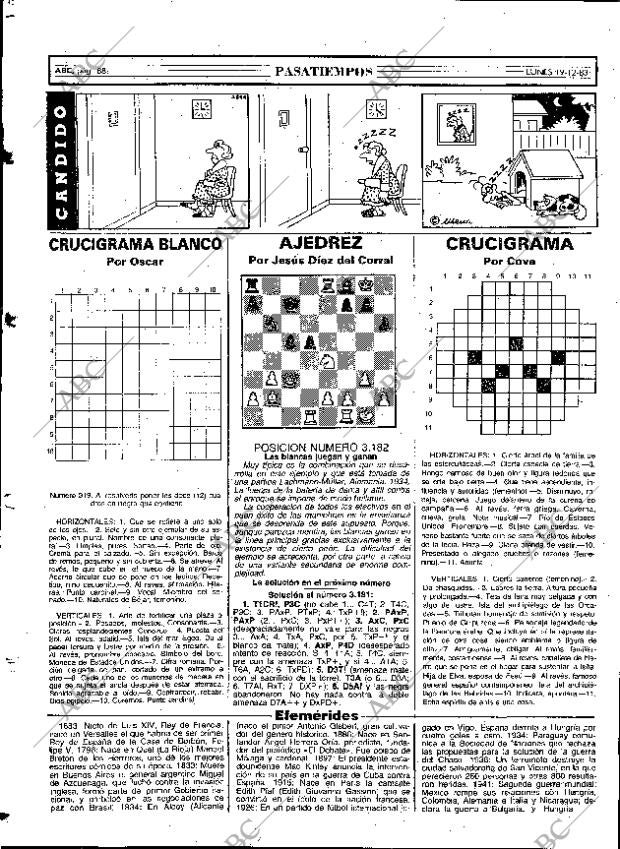 ABC MADRID 19-12-1983 página 88