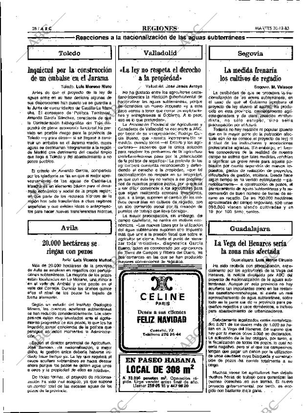 ABC MADRID 20-12-1983 página 28