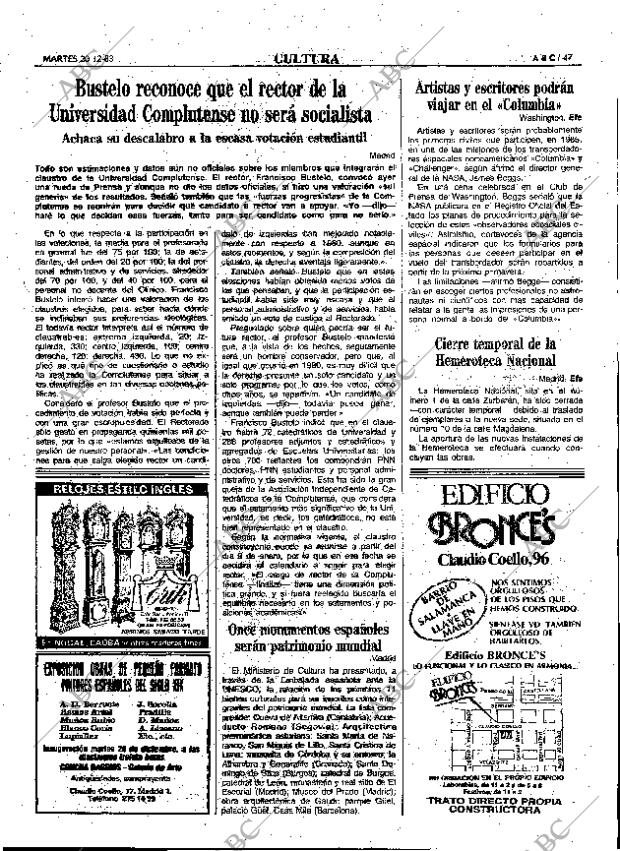 ABC MADRID 20-12-1983 página 47