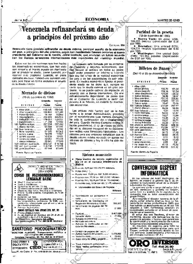 ABC MADRID 20-12-1983 página 66