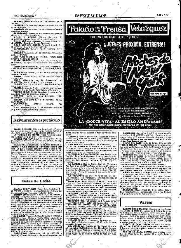 ABC MADRID 20-12-1983 página 79