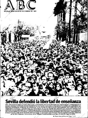 ABC SEVILLA 20-12-1983 página 1