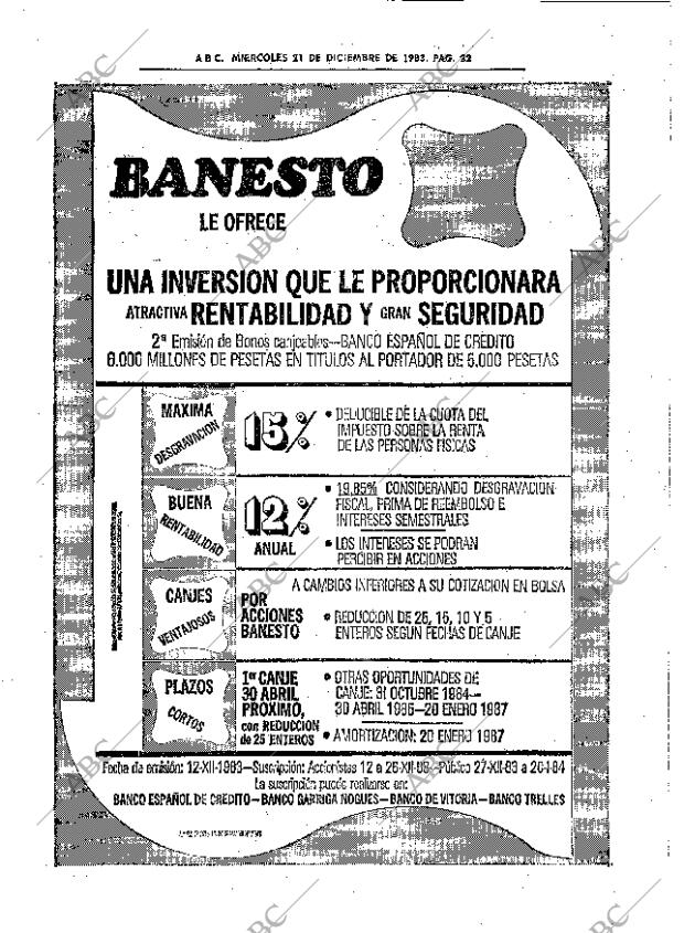 ABC SEVILLA 21-12-1983 página 22