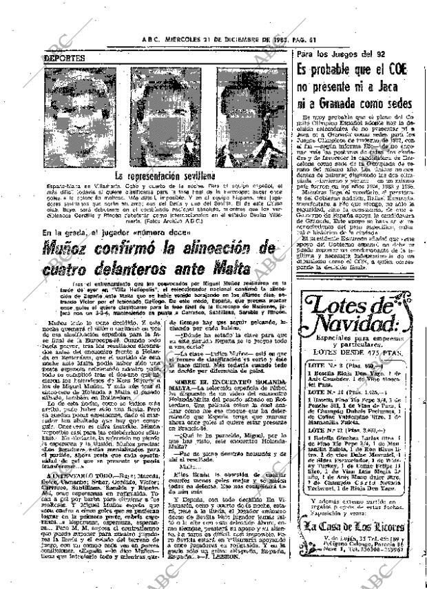 ABC SEVILLA 21-12-1983 página 51