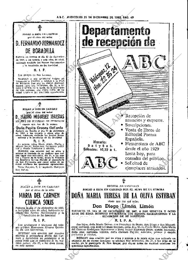 ABC SEVILLA 21-12-1983 página 69