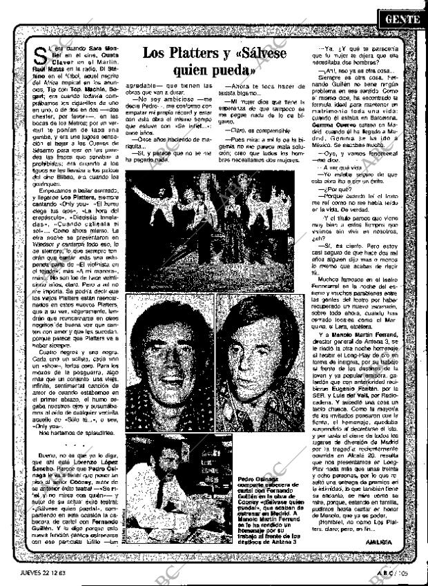ABC MADRID 22-12-1983 página 105