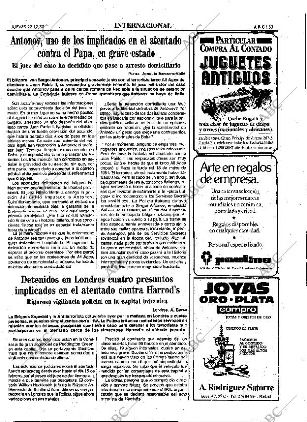 ABC MADRID 22-12-1983 página 33