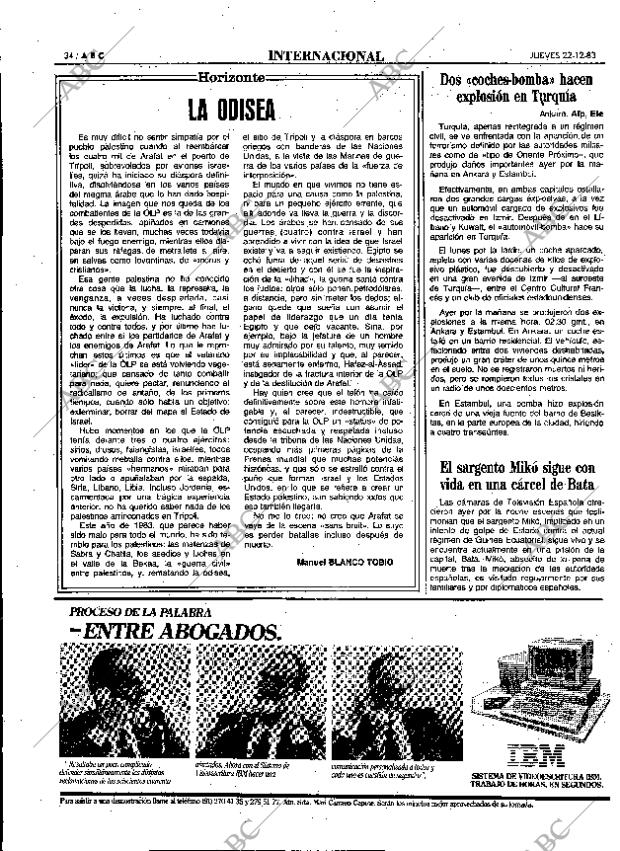 ABC MADRID 22-12-1983 página 34