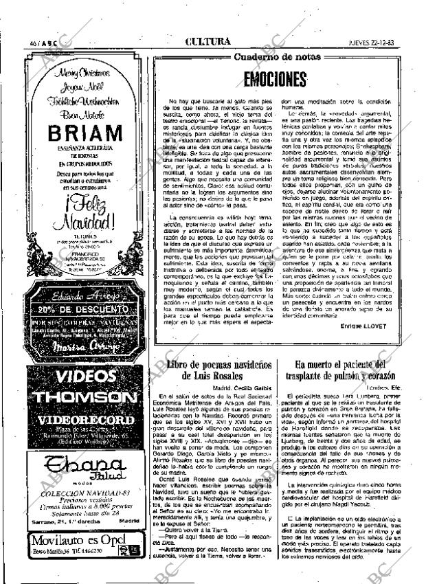 ABC MADRID 22-12-1983 página 46