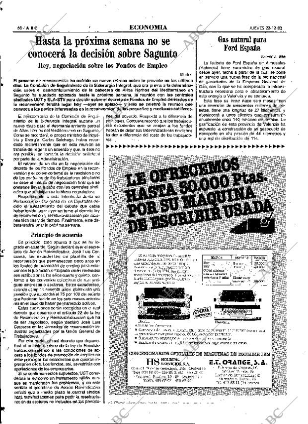 ABC MADRID 22-12-1983 página 60