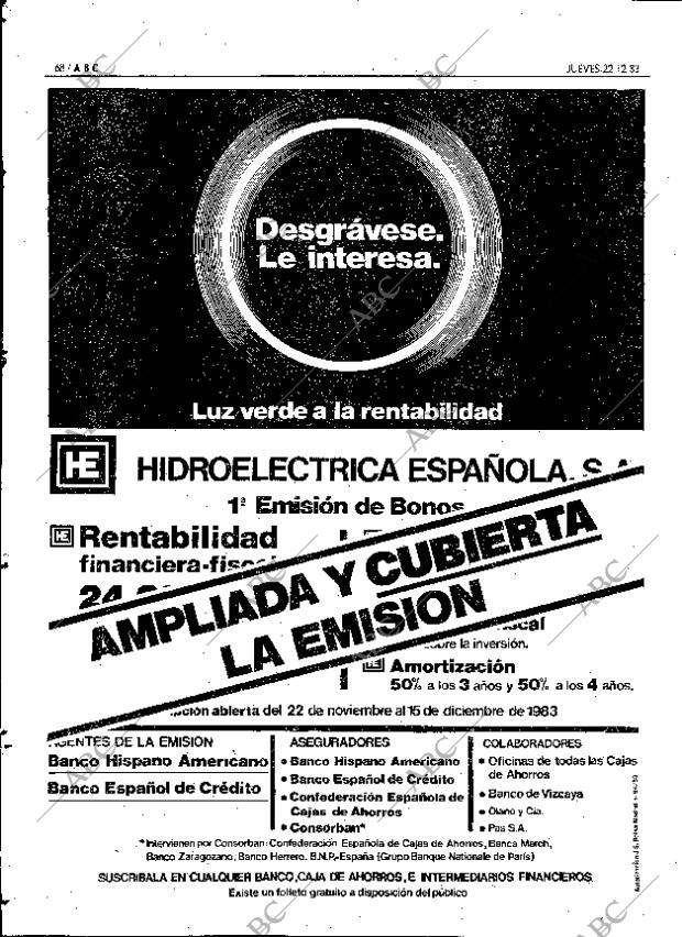ABC MADRID 22-12-1983 página 68