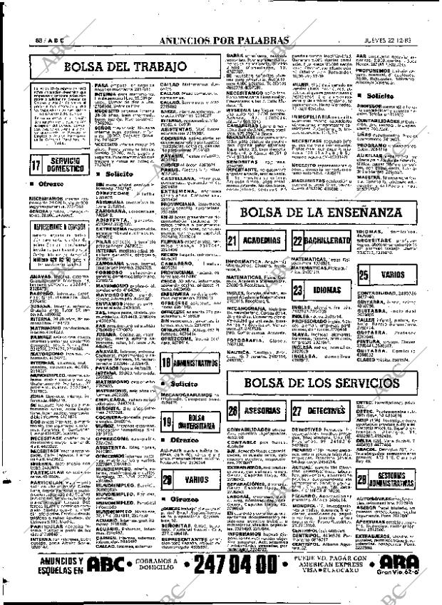 ABC MADRID 22-12-1983 página 88