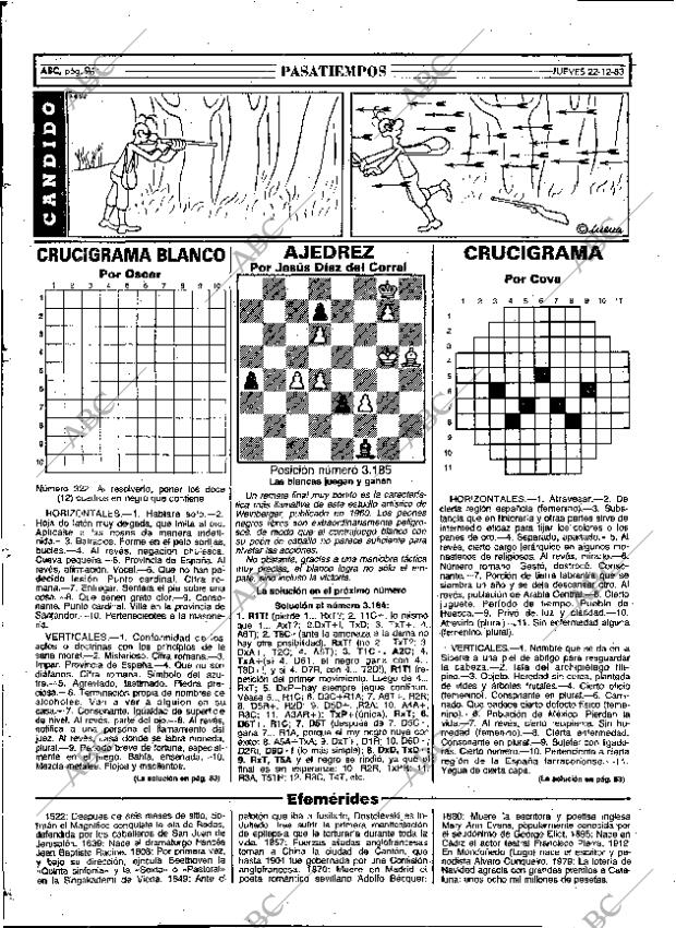 ABC MADRID 22-12-1983 página 96