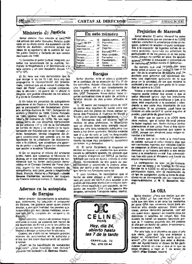 ABC MADRID 24-12-1983 página 14