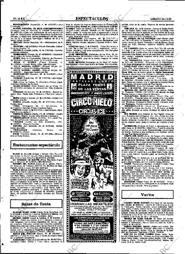 ABC MADRID 24-12-1983 página 78