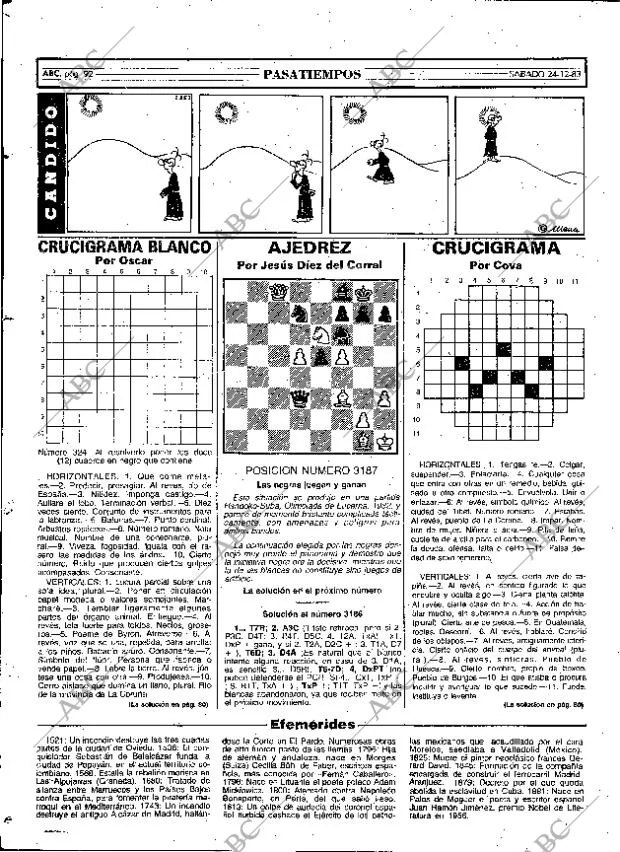 ABC MADRID 24-12-1983 página 92