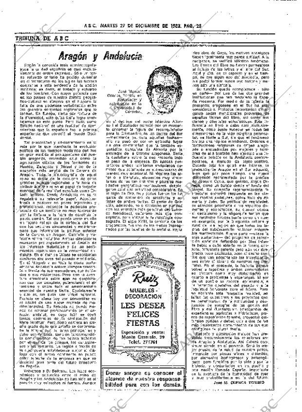 ABC SEVILLA 27-12-1983 página 28
