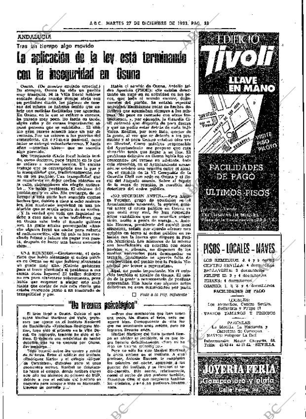 ABC SEVILLA 27-12-1983 página 33