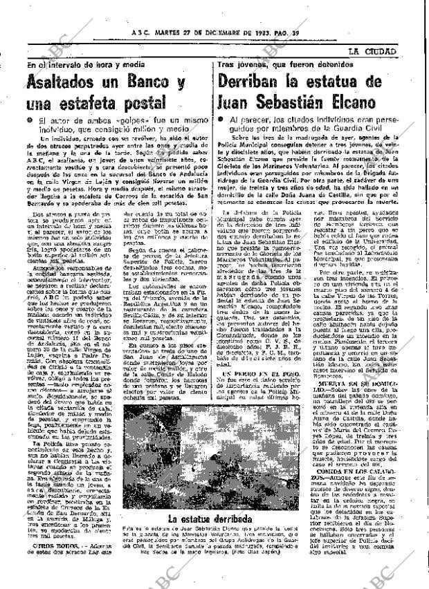 ABC SEVILLA 27-12-1983 página 39