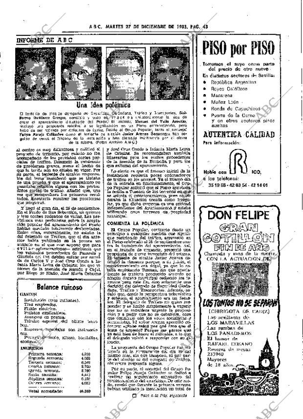ABC SEVILLA 27-12-1983 página 43