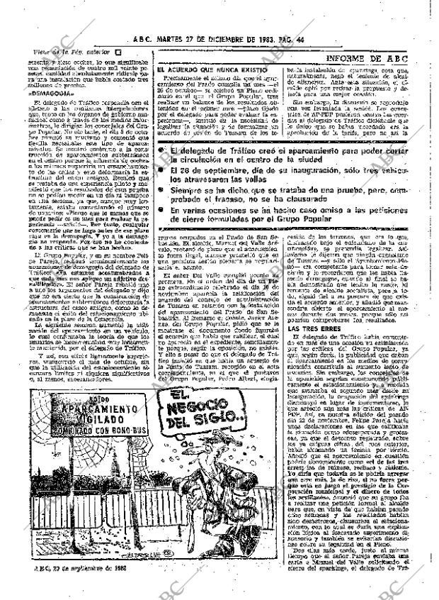 ABC SEVILLA 27-12-1983 página 44