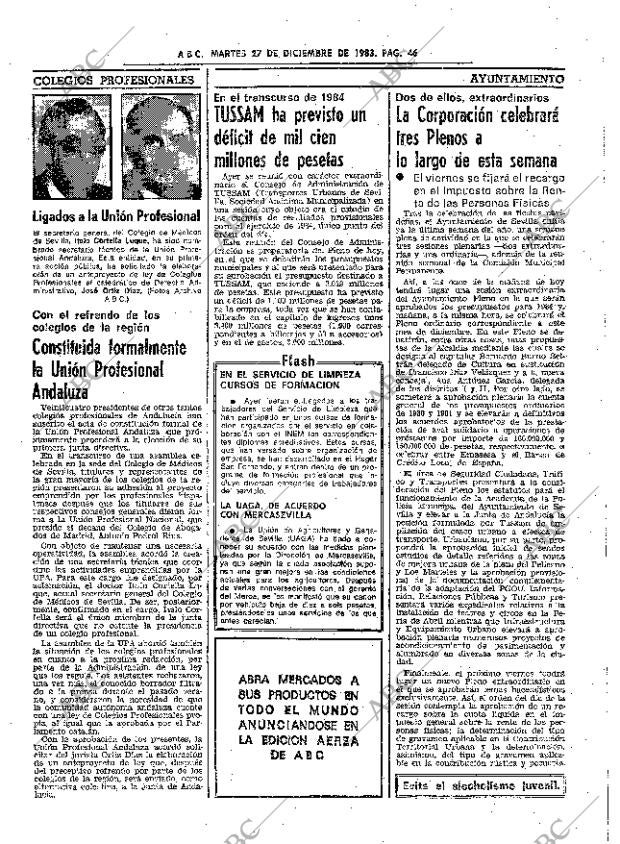 ABC SEVILLA 27-12-1983 página 46