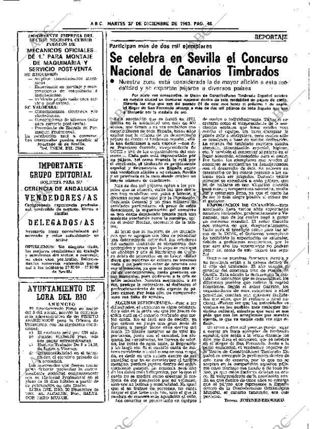 ABC SEVILLA 27-12-1983 página 48