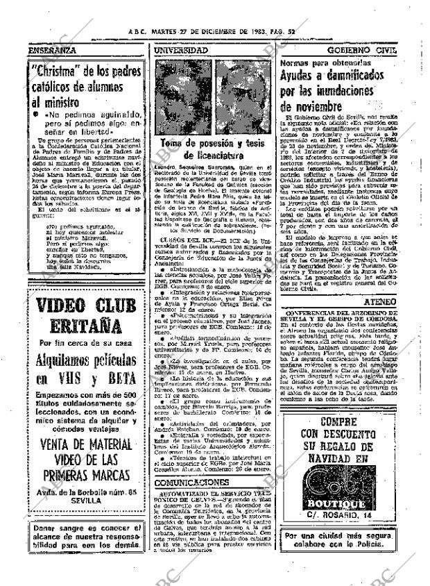 ABC SEVILLA 27-12-1983 página 52