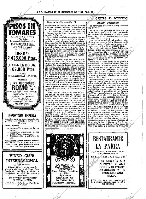 ABC SEVILLA 27-12-1983 página 60