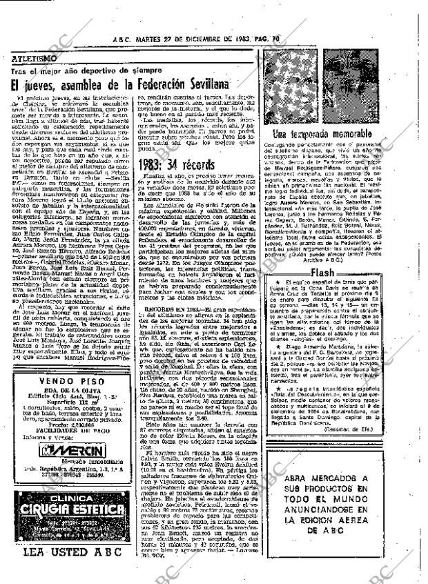 ABC SEVILLA 27-12-1983 página 70