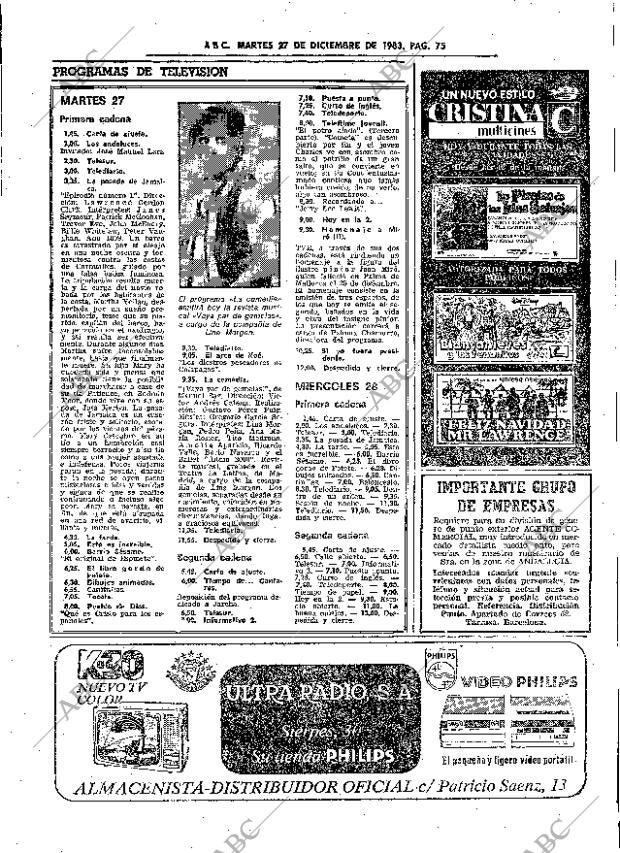 ABC SEVILLA 27-12-1983 página 75