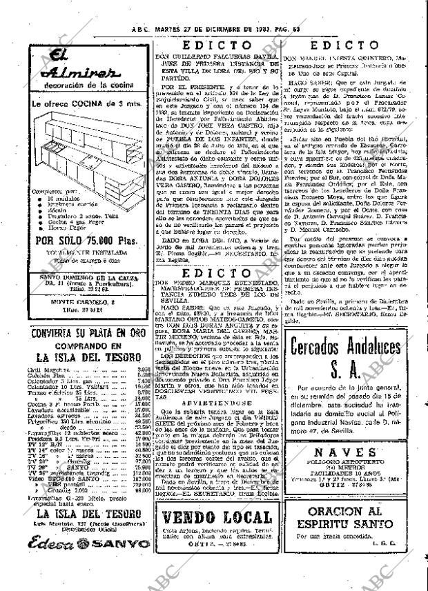 ABC SEVILLA 27-12-1983 página 83