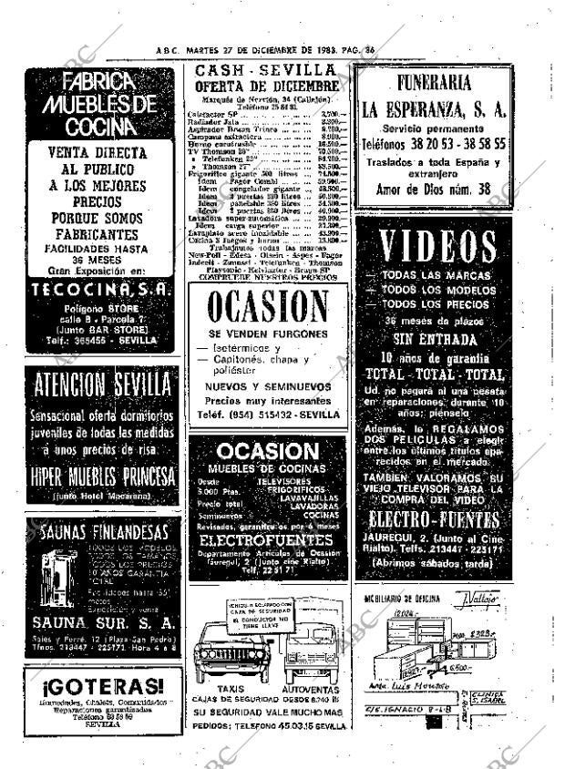 ABC SEVILLA 27-12-1983 página 86