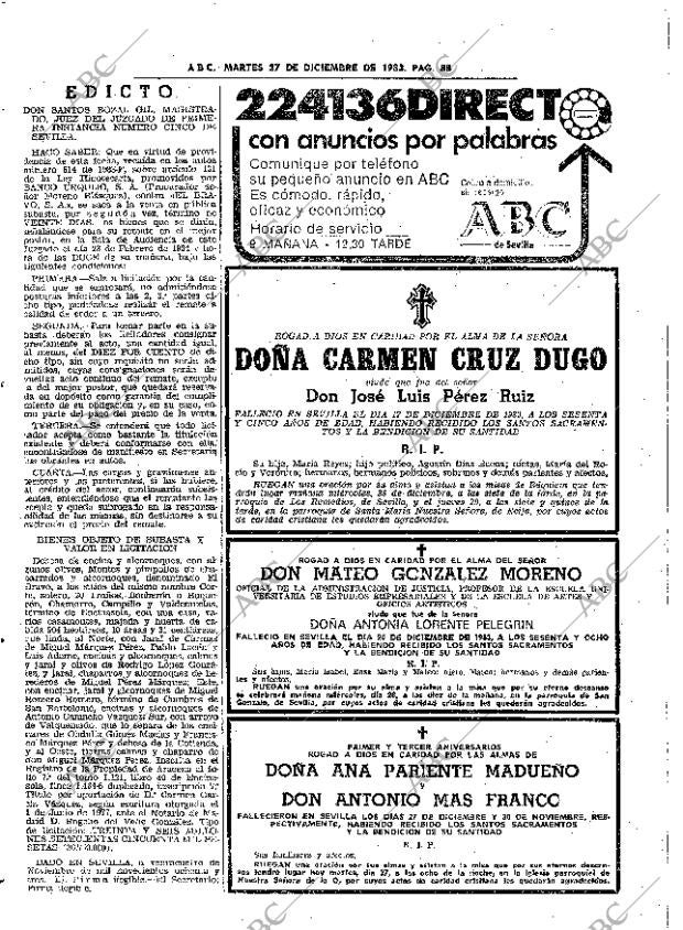 ABC SEVILLA 27-12-1983 página 88