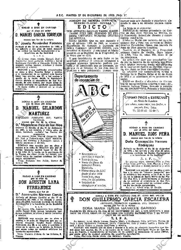 ABC SEVILLA 27-12-1983 página 91