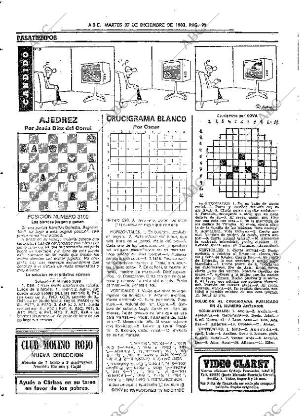 ABC SEVILLA 27-12-1983 página 92