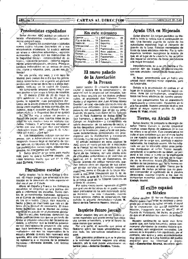 ABC MADRID 28-12-1983 página 14