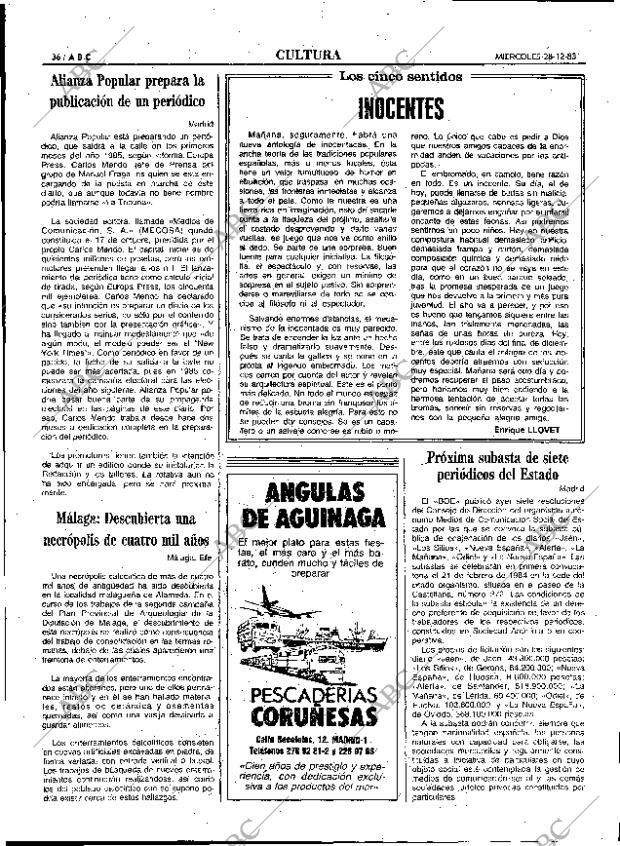 ABC MADRID 28-12-1983 página 36