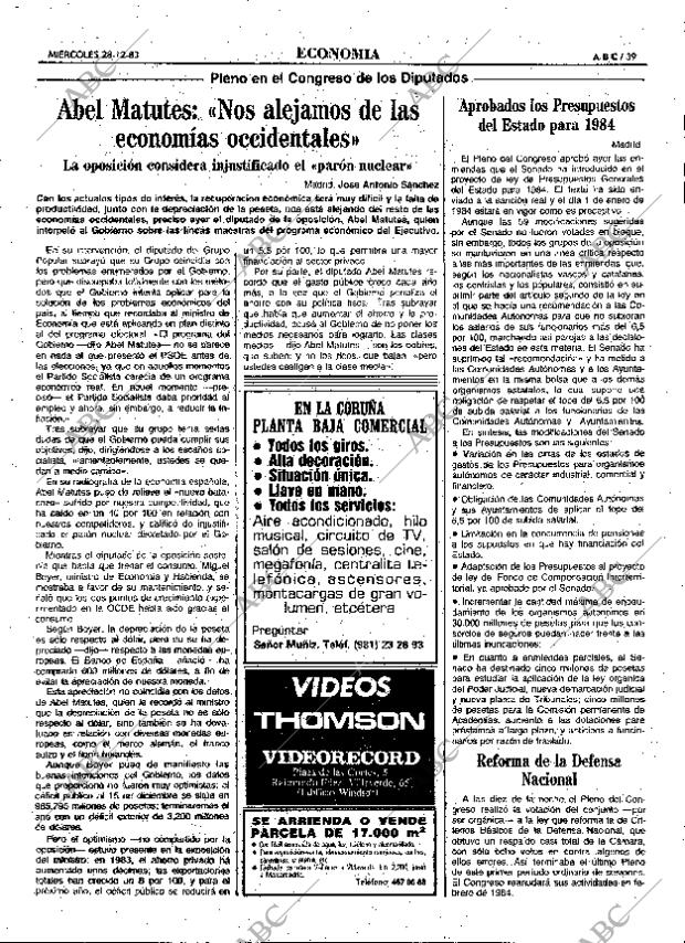 ABC MADRID 28-12-1983 página 39