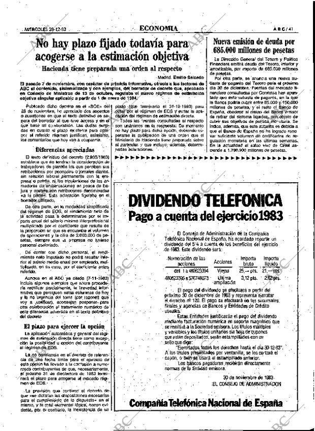 ABC MADRID 28-12-1983 página 41