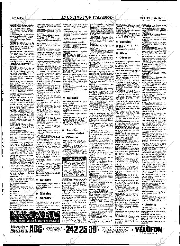 ABC MADRID 28-12-1983 página 72