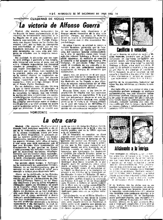 ABC SEVILLA 28-12-1983 página 14