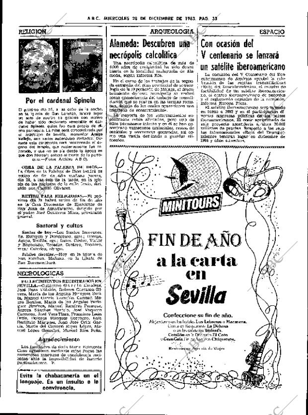 ABC SEVILLA 28-12-1983 página 33