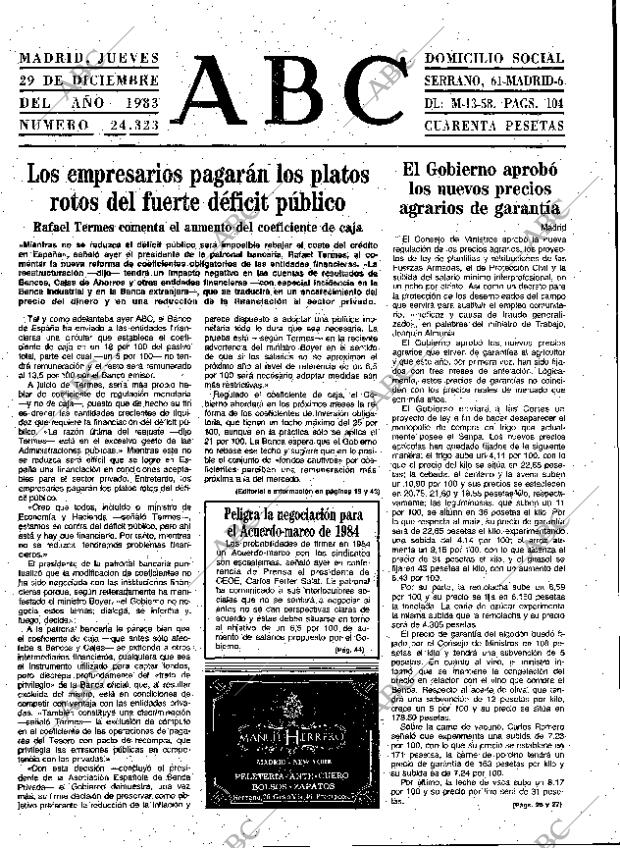ABC MADRID 29-12-1983 página 17
