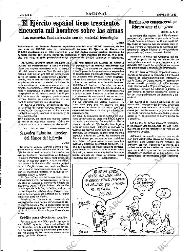 ABC MADRID 29-12-1983 página 24